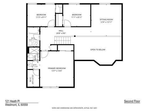 Tiny photo for 121 Heath Place, Westmont, IL 60559 (MLS # 12683298)