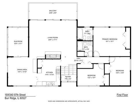 Tiny photo for 16W340 97th Street, Burr Ridge, IL 60527 (MLS # 12452978)
