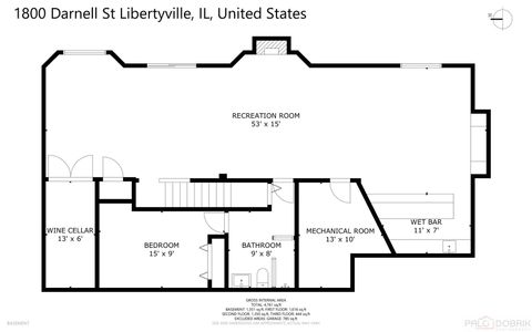 Tiny photo for 1800 Darnell Street, Libertyville, IL 60048 (MLS # 12619341)