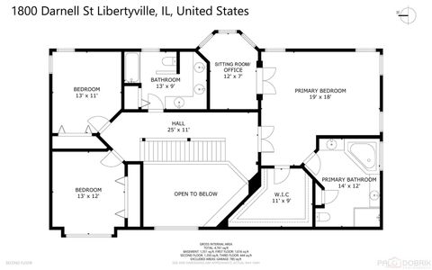 Tiny photo for 1800 Darnell Street, Libertyville, IL 60048 (MLS # 12619341)