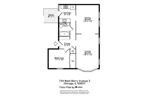 Tiny photo for 734 W BARRY Avenue #3S, Chicago, IL 60657 (MLS # 12590557)
