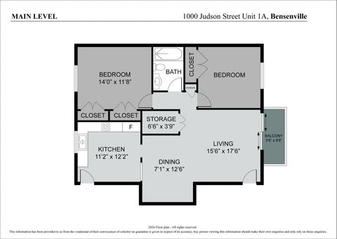 Tiny photo for 1000 JUDSON Street #1A, Bensenville, IL 60106 (MLS # 12755765)