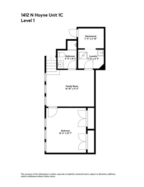 Tiny photo for 1412 N Hoyne Avenue #1C, Chicago, IL 60622 (MLS # 12613808)