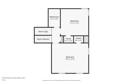 Tiny photo for 531 W Winchester Road, Chicago Heights, IL 60411 (MLS # 12463501)