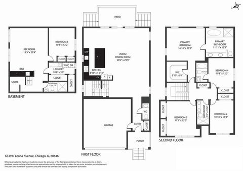 Tiny photo for 6339 N Leona Avenue, Chicago, IL 60646 (MLS # 12417361)