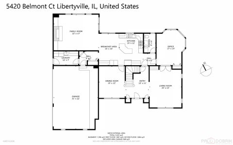 Tiny photo for 5420 Belmont Court, Libertyville, IL 60048 (MLS # 12711143)