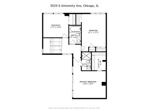 Tiny photo for 5229 S university Street, Chicago, IL 60615 (MLS # 12501044)