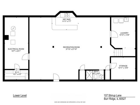 Tiny photo for 107 Stirrup Lane, Burr Ridge, IL 60527 (MLS # 12513274)