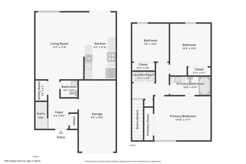 Tiny photo for 1996 College Green Drive, Elgin, IL 60123 (MLS # 12473270)