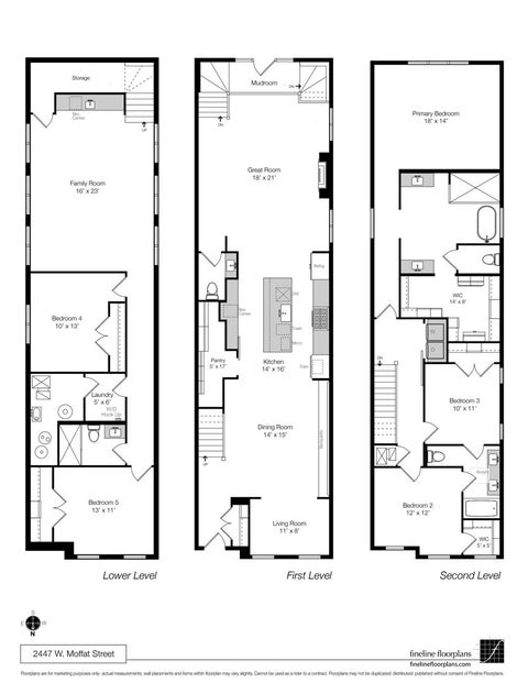 Tiny photo for 2447 W Moffat Street, Chicago, IL 60647 (MLS # 12759125)