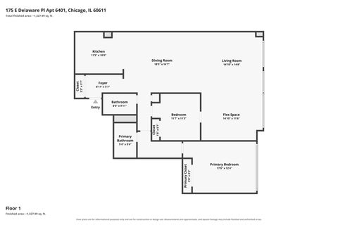 Tiny photo for 175 E Delaware Place #6401, Chicago, IL 60611 (MLS # 12774395)