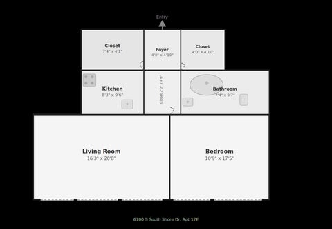 Tiny photo for 6700 S South Shore Drive #12E, Chicago, IL 60649 (MLS # 12727778)