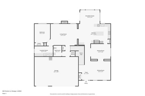 Tiny photo for 845 Preston Lane, Oswego, IL 60543 (MLS # 12481666)