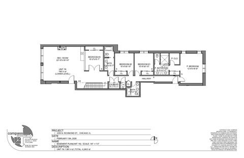 Tiny photo for 4353 N Richmond Avenue #1N, Chicago, IL 60618 (MLS # 12525602)