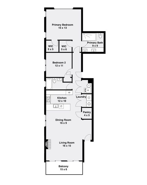 Tiny photo for 675 N PEORIA Street #3N, Chicago, IL 60642 (MLS # 12616466)