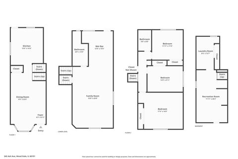 Tiny photo for 345 Ash Avenue, Wood Dale, IL 60191 (MLS # 12507405)