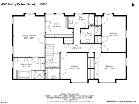 Tiny photo for 4000 Picardy Drive, Northbrook, IL 60062 (MLS # 12748696)