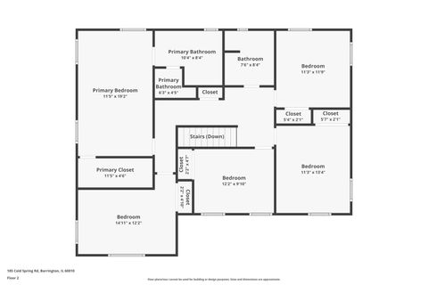 Tiny photo for 185 Cold Spring Road, Barrington, IL 60010 (MLS # 12463725)
