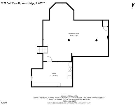 Tiny photo for 1221 Golf View Drive, Woodridge, IL 60517 (MLS # 12575050)