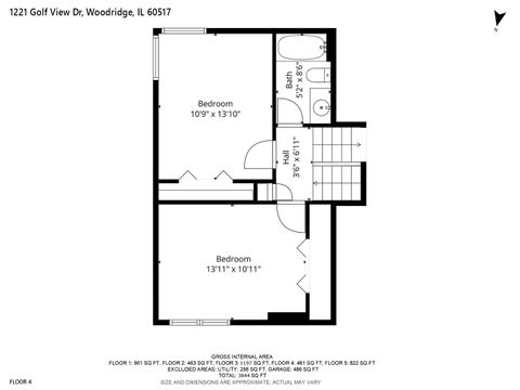 Tiny photo for 1221 Golf View Drive, Woodridge, IL 60517 (MLS # 12575050)