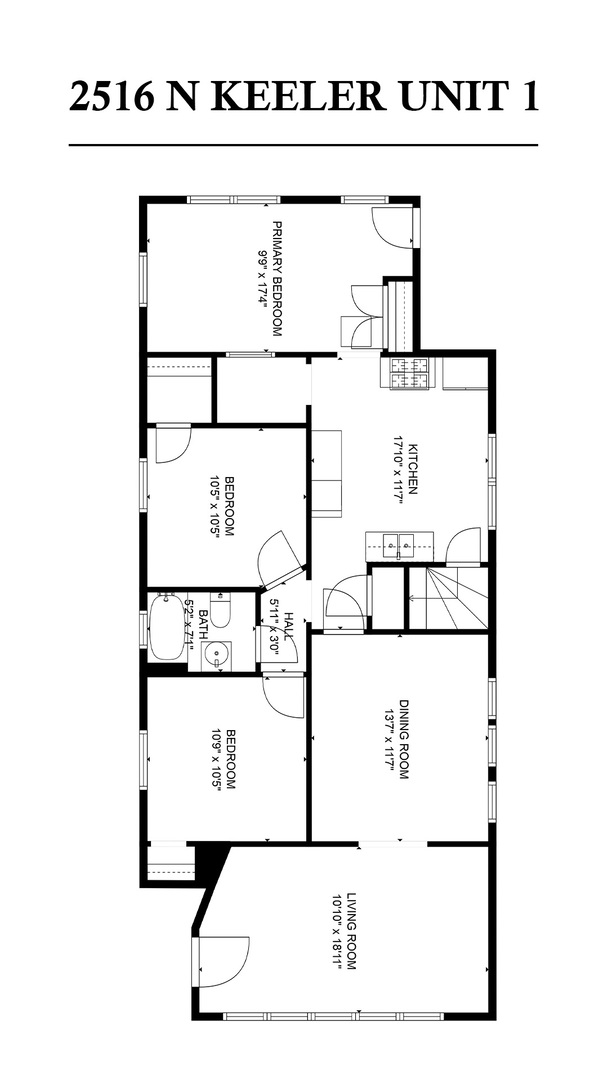 Chicago, Illinois 60639, United States, 3 Bedrooms Bedrooms, ,1 BathroomBathrooms,Residential,Active,195751