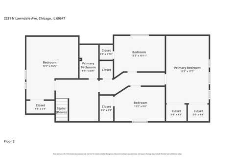 Tiny photo for 2231 N Lawndale Avenue, Chicago, IL 60647 (MLS # 12614144)