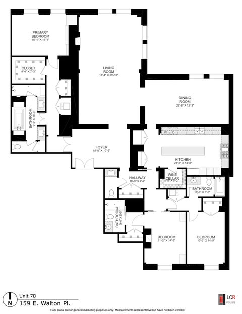 Tiny photo for 159 E Walton Place #7D, Chicago, IL 60611 (MLS # 12723886)