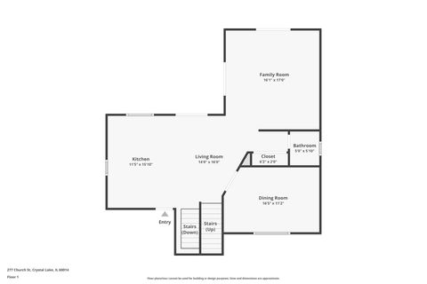 Tiny photo for 277 Church Street, Crystal Lake, IL 60014 (MLS # 12326089)