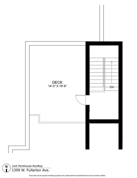 Tiny photo for 1359 W Fullerton Avenue #PH, Chicago, IL 60614 (MLS # 12478676)