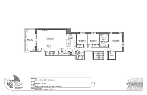 Tiny photo for 4353 N Richmond Avenue #3N, Chicago, IL 60618 (MLS # 12527542)