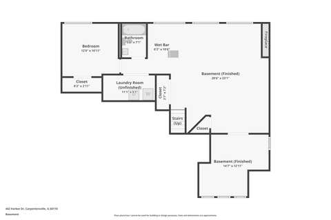 Tiny photo for 442 Harbor Drive, Carpentersville, IL 60110 (MLS # 12690458)