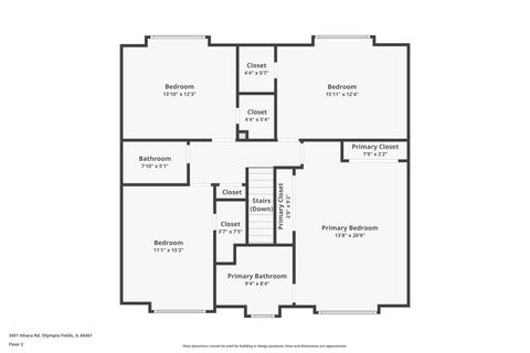 Tiny photo for 3451 Ithaca Road, Olympia Fields, IL 60461 (MLS # 12600828)