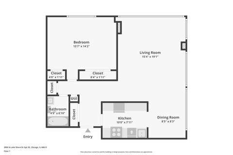 Tiny photo for 3900 N Lake Shore Drive #5E, Chicago, IL 60613 (MLS # 12546480)