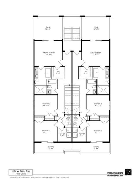 Tiny photo for 1517 W Barry Avenue #2W, Chicago, IL 60657 (MLS # 12593238)