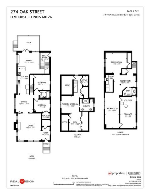 Tiny photo for 274 N Oak Street, Elmhurst, IL 60126 (MLS # 12609458)