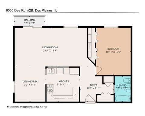 Tiny photo for 9500 Dee Road #202B, Des Plaines, IL 60016 (MLS # 12615477)