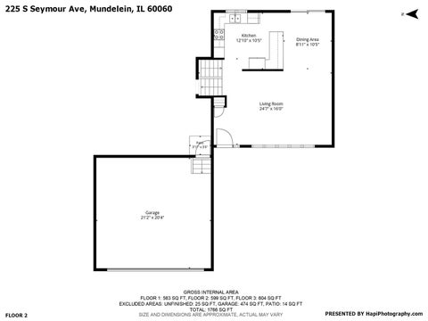 Tiny photo for 225 S Seymour Avenue, Mundelein, IL 60060 (MLS # 12729576)