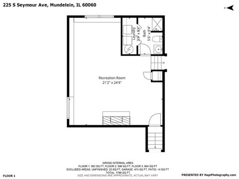 Tiny photo for 225 S Seymour Avenue, Mundelein, IL 60060 (MLS # 12729576)
