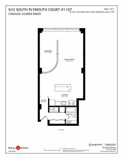 Tiny photo for 633 S Plymouth Court #1107, Chicago, IL 60605 (MLS # 12596204)