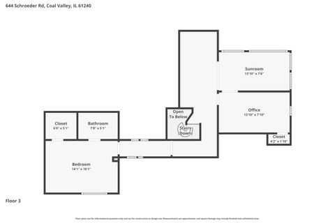 Tiny photo for 644 Schroeder Road, Coal Valley, IL 61240 (MLS # 12601351)