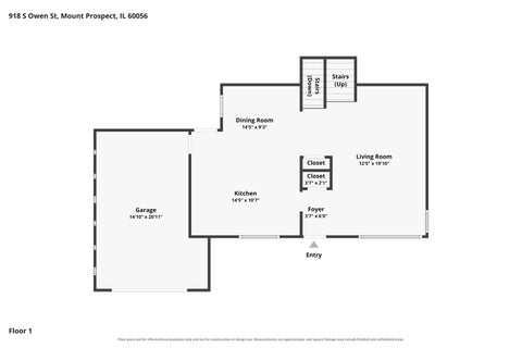 Tiny photo for 918 S Owen Street, Mount Prospect, IL 60056 (MLS # 12769581)