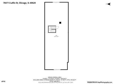 Tiny photo for 7837 S Laflin Street, Chicago, IL 60620 (MLS # 12732448)