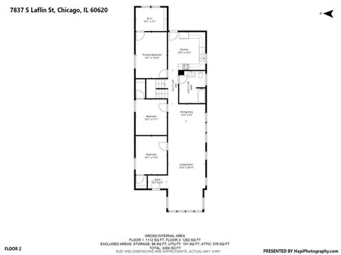 Tiny photo for 7837 S Laflin Street, Chicago, IL 60620 (MLS # 12732448)