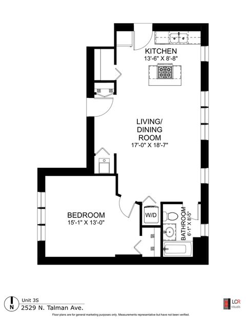 Tiny photo for 2529 N Talman Avenue #3S, Chicago, IL 60647 (MLS # 12496399)