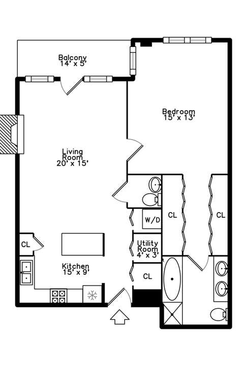 Tiny photo for 550 W Fulton Street #307, Chicago, IL 60661 (MLS # 12710671)