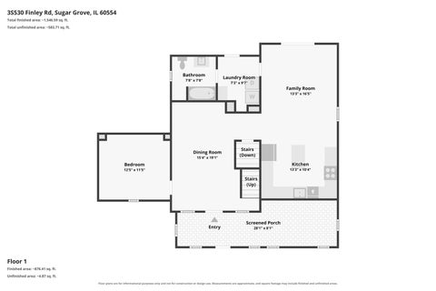 Tiny photo for 3S530 Finley Road, Sugar Grove, IL 60554 (MLS # 12779950)