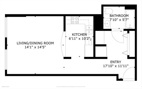 Tiny photo for 345 N LaSalle Street #1109, Chicago, IL 60654 (MLS # 12744227)
