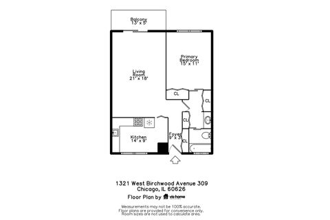 Tiny photo for 1321 W BIRCHWOOD Avenue #309, Chicago, IL 60626 (MLS # 12519139)