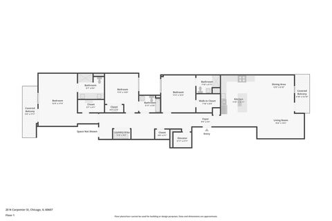 Tiny photo for 20 N Carpenter Street #4N, Chicago, IL 60607 (MLS # 12560049)