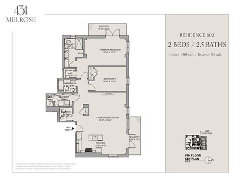 Tiny photo for 434 W Melrose Street #602, Chicago, IL 60657 (MLS # 12597552)